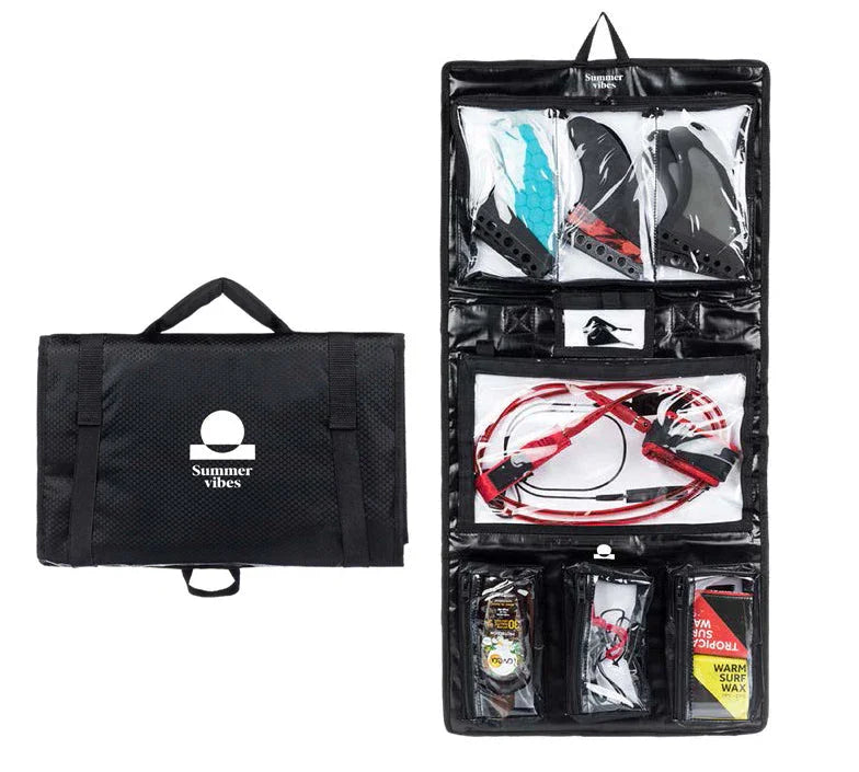 Summer Vibes Surf Accessory Storage Wallet (Car Fin Wax & Sunscreen Saver) - Summer vibes