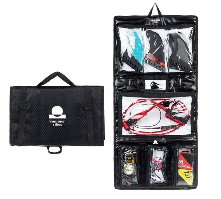 Summer Vibes Surf Accessory Storage Wallet (Car Fin Wax & Sunscreen Saver) - Summer vibes