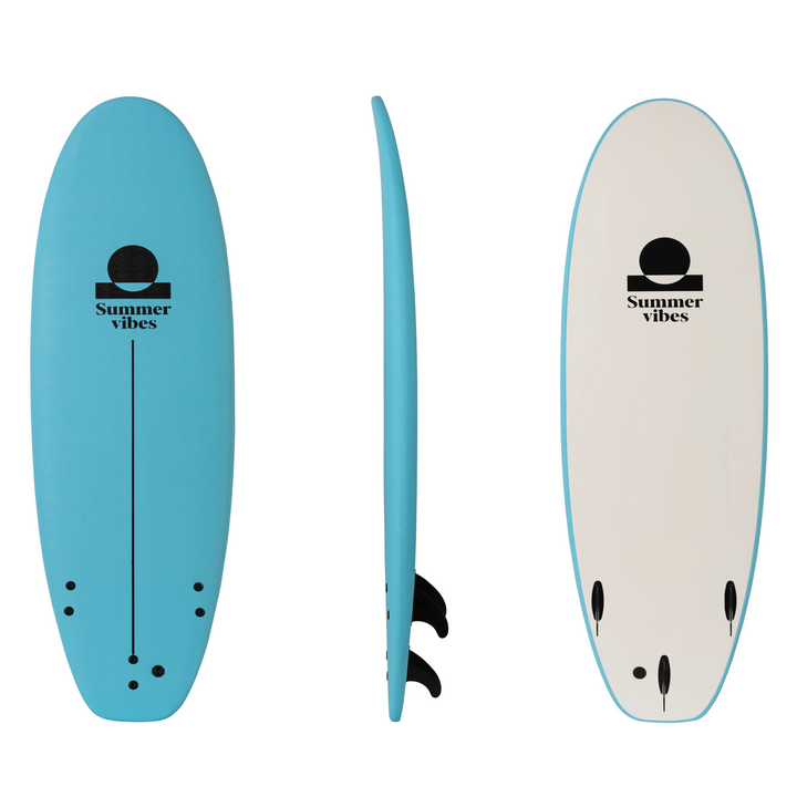 Summer vibes Wider Rider Softboard 6'0" / 75L - Blue white