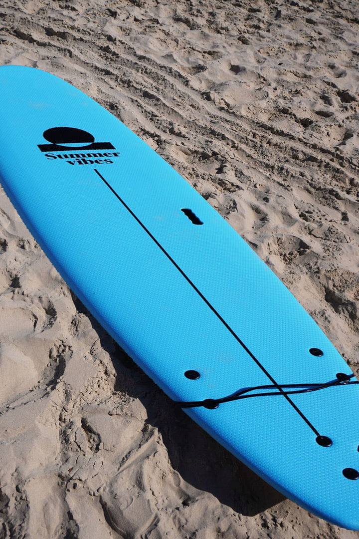 Summer vibes School Rental Widebody Softboard With Handle - Blue white - Summer vibes